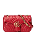 GG MARMONT SMALL LEATHER MATELASSE SHOULDER BAG