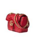 GG MARMONT SMALL LEATHER MATELASSE SHOULDER BAG