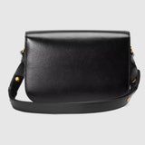 BLACK LEATHER HORSEBIT 1955 SHOULDER BAG