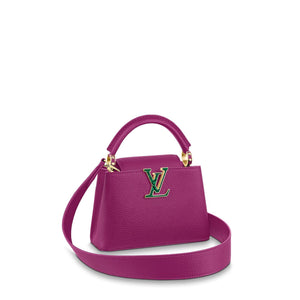 CAPUCINES MINI WITH DEEP GREEN ARTIFICIAL MALACHITE SIGNATURE